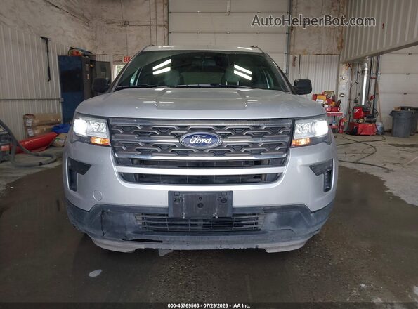1FM5K8B87JGC45660 2018 FORD EXPLORER Silver Вид щитка приладів