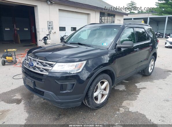 1FM5K8B87KGA93512 2019 FORD EXPLORER Black Vista tres cuartos delantera izquierda
