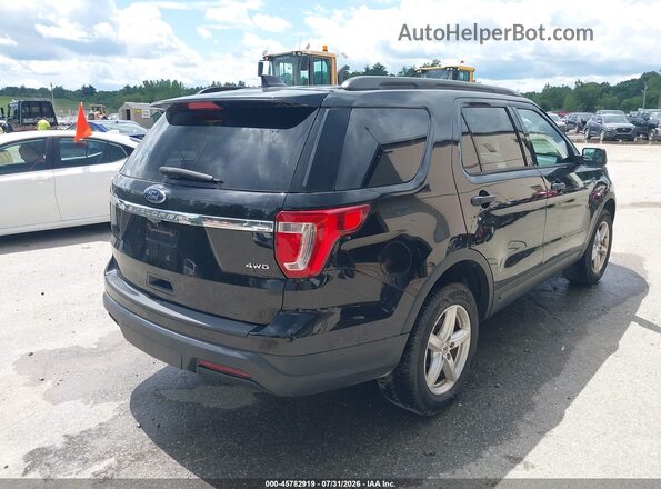 1FM5K8B87KGA93512 2019 FORD EXPLORER Black Trasero derecho
