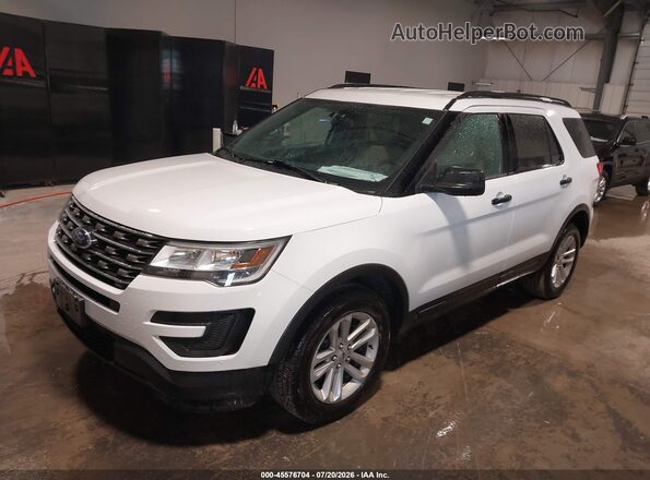 1FM5K8B88HGC63675 2017 FORD EXPLORER White Przód lewy