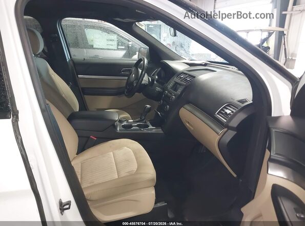 1FM5K8B88HGC63675 2017 FORD EXPLORER White Widok wnętrza z przodu