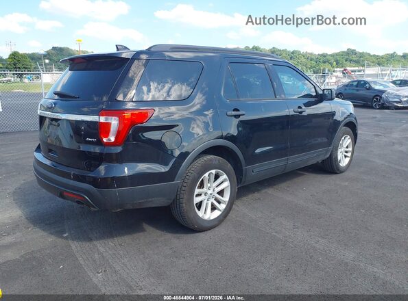 1FM5K8B88HGC91900 2017 FORD EXPLORER Black Trasero derecho