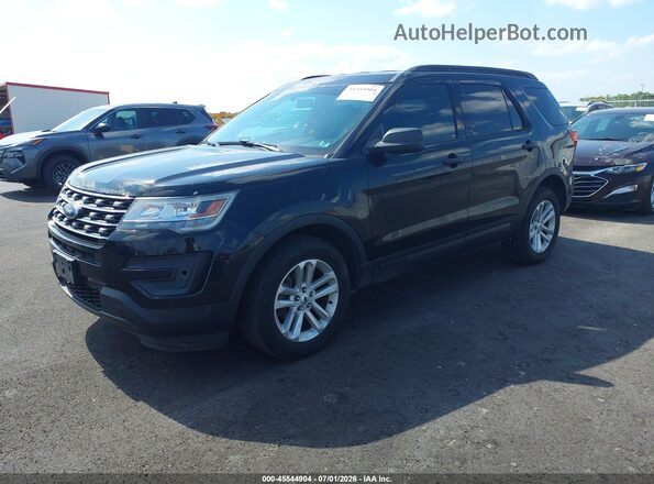 1FM5K8B88HGC91900 2017 FORD EXPLORER Black Vista tres cuartos delantera izquierda