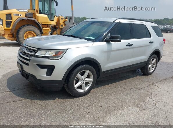1FM5K8B88JGC45408 2018 FORD EXPLORER Silver Przód lewy