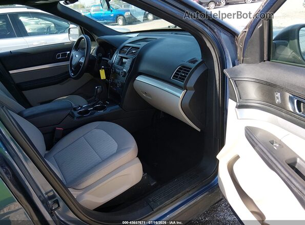 1FM5K8B88JGC45425 2018 FORD EXPLORER Blue წინა სალონის ხედი