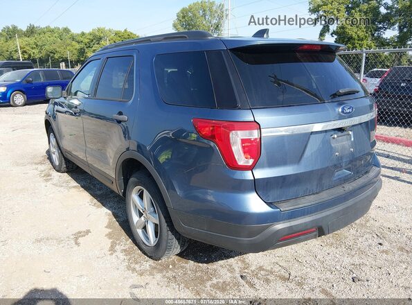 1FM5K8B88JGC45425 2018 FORD EXPLORER Blue უკანა მარცხენა