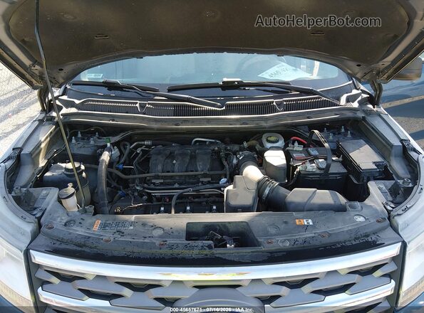 1FM5K8B88JGC45425 2018 FORD EXPLORER Blue უკანა ხედი