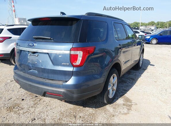 1FM5K8B88JGC45425 2018 FORD EXPLORER Blue უკანა მარჯვენა
