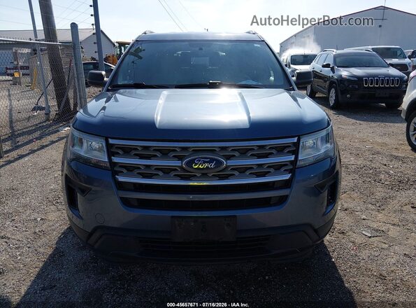 1FM5K8B88JGC45425 2018 FORD EXPLORER Blue ხელსაწყოთა პანელის ხედი