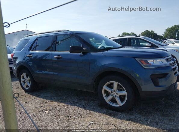 1FM5K8B88JGC45425 2018 FORD EXPLORER Blue უკანა სალონის ხედი