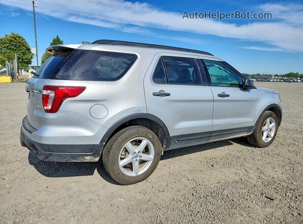 1FM5K8B88JGC86203 2018 FORD EXPLORER Серебряный Задняя правая четверть
