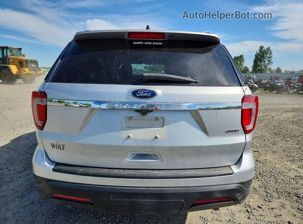1FM5K8B88JGC86203 2018 FORD EXPLORER Серебряный Вид сзади