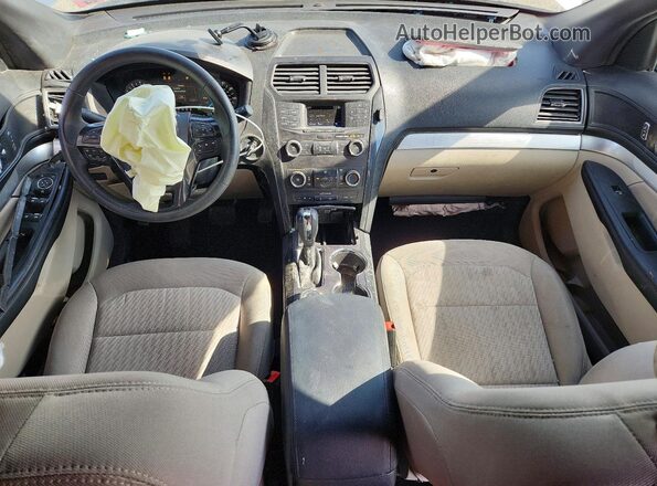 1FM5K8B88JGC86203 2018 FORD EXPLORER Серебряный Вид панели приборов