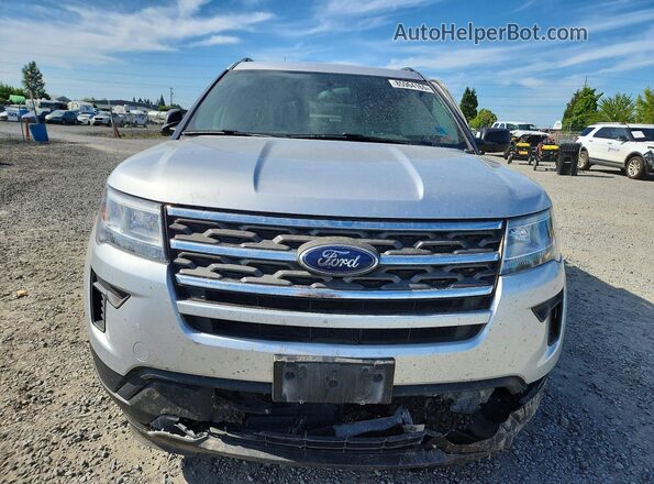 1FM5K8B88JGC86203 2018 FORD EXPLORER Серебряный Вид спереди