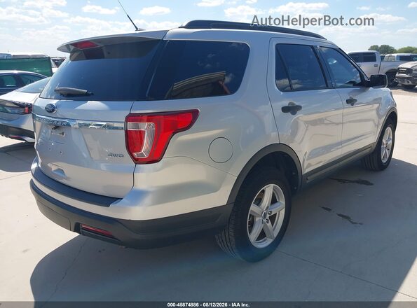 1FM5K8B89JGA59411 2018 FORD EXPLORER Серебряный Задняя правая четверть
