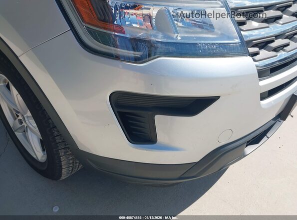 1FM5K8B89JGA59411 2018 FORD EXPLORER Серебряный Вид щитка приборов