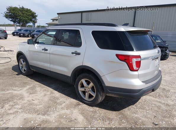 1FM5K8B89JGC45174 2018 FORD EXPLORER Silver Trasero izquierdo