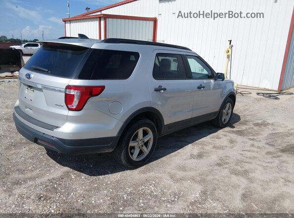 1FM5K8B89JGC45174 2018 FORD EXPLORER Silver Trasero derecho
