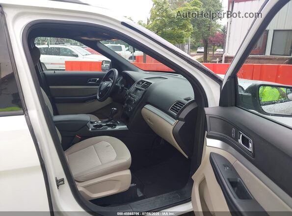 1FM5K8B89JGC45403 2018 FORD EXPLORER White Սալոնի դիմացի տեսք
