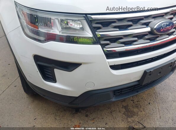 1FM5K8B89JGC45403 2018 FORD EXPLORER White Դիմացի տեսք