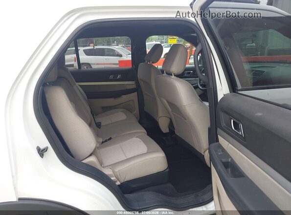 1FM5K8B89JGC45403 2018 FORD EXPLORER White VIN կոդի պիտակի տեսք