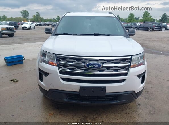 1FM5K8B89JGC45403 2018 FORD EXPLORER White Սալոնի 360 աստիճան տեսք