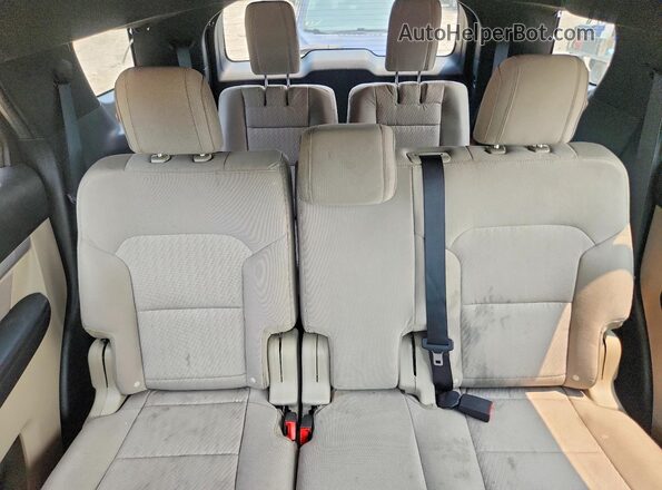 1FM5K8B89JGC45546 2018 FORD EXPLORER Black უკანა სავარძლების ხედი