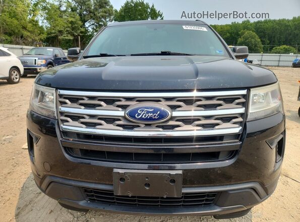 1FM5K8B89JGC45546 2018 FORD EXPLORER Black წინა ხედი