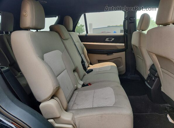 1FM5K8B89JGC45546 2018 FORD EXPLORER Black უკანა სალონის ხედი
