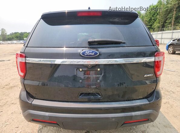 1FM5K8B89JGC45546 2018 FORD EXPLORER Black უკანა ხედი