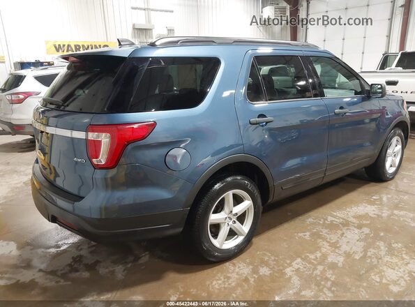 1FM5K8B89JGC45644 2018 FORD EXPLORER Blue Задня права чверть