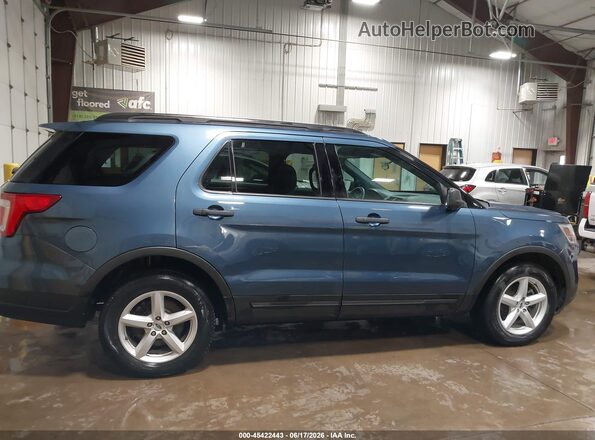 1FM5K8B89JGC45644 2018 FORD EXPLORER Blue Вид задньої частини салону