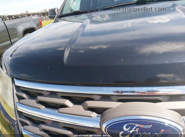 1FM5K8B8XJGC49654 2018 FORD EXPLORER Black უკანა სალონის ხედი