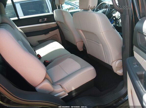 1FM5K8B8XJGC49654 2018 FORD EXPLORER Black VIN კოდის სტიკერის ხედი