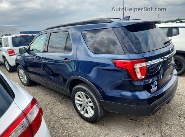 1FM5K8BH0GGC00665 2016 FORD EXPLORER Blue Trasero izquierdo