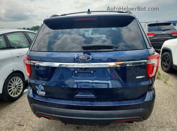 1FM5K8BH0GGC00665 2016 FORD EXPLORER Blue Vista trasera