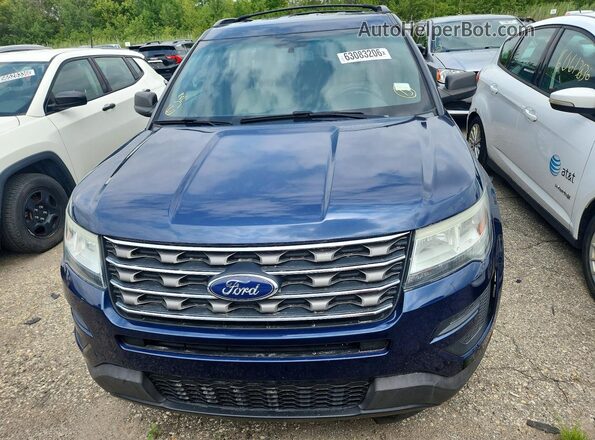 1FM5K8BH0GGC00665 2016 FORD EXPLORER Blue Vista frontal