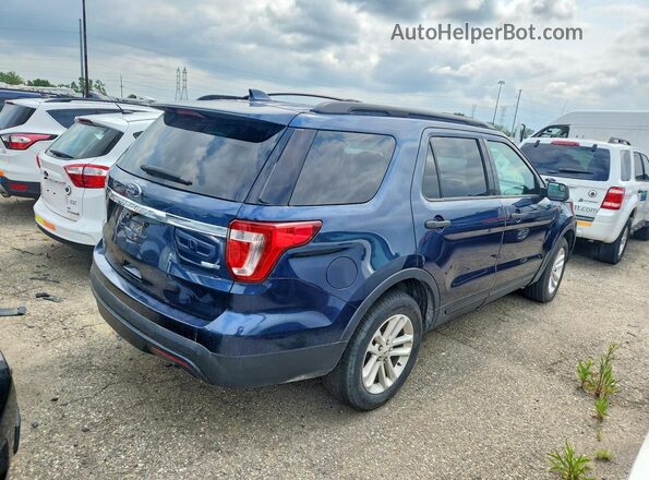 1FM5K8BH0GGC00665 2016 FORD EXPLORER Blue Trasero derecho