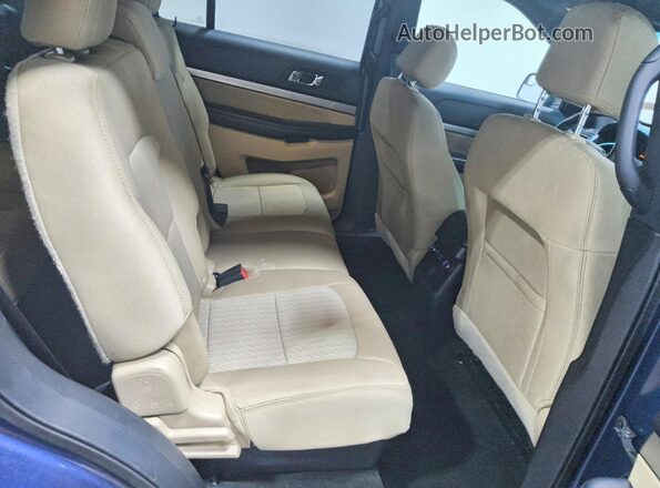 1FM5K8BH0GGC00665 2016 FORD EXPLORER Blue Vista interior trasera