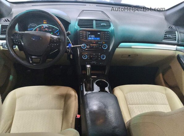 1FM5K8BH0GGC00665 2016 FORD EXPLORER Blue Vista del salpicadero