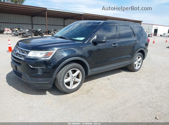 1FM5K8BH0JGC57133 2018 FORD EXPLORER Черный Передняя левая четверть