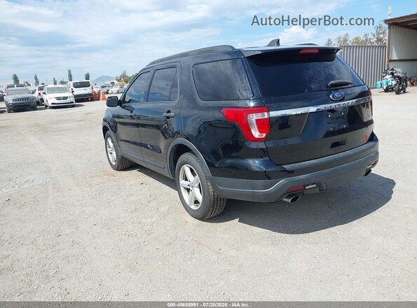 1FM5K8BH0JGC57133 2018 FORD EXPLORER Черный Задняя левая четверть