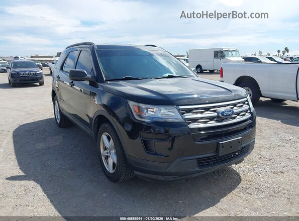 1FM5K8BH0JGC57133 2018 FORD EXPLORER Черный Вид спереди