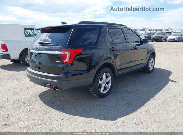 1FM5K8BH0JGC57133 2018 FORD EXPLORER Черный Задняя правая четверть