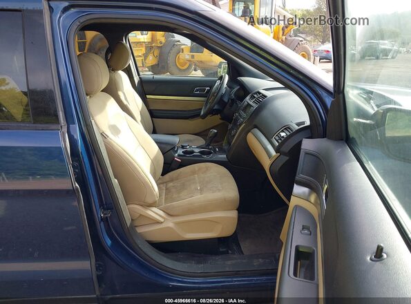 1FM5K8BH1HGC35622 2017 FORD EXPLORER Blue წინა სალონის ხედი