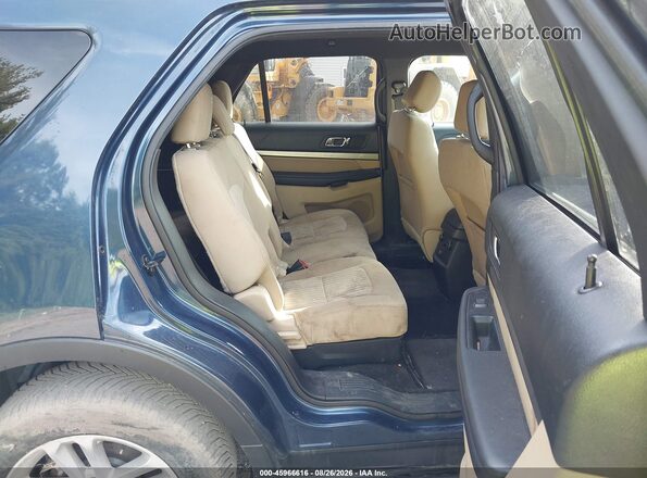 1FM5K8BH1HGC35622 2017 FORD EXPLORER Blue VIN კოდის სტიკერის ხედი