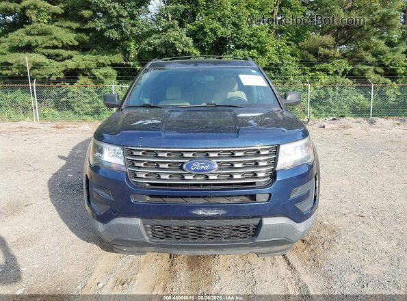 1FM5K8BH1HGC35622 2017 FORD EXPLORER Blue ხელსაწყოთა პანელის ხედი