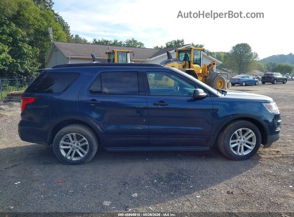 1FM5K8BH1HGC35622 2017 FORD EXPLORER Blue უკანა სალონის ხედი