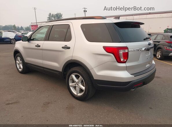 1FM5K8BH1JGC45251 2018 FORD EXPLORER Silver Tył lewy