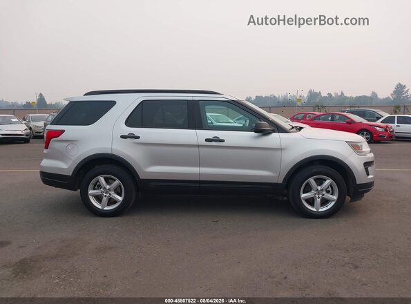 1FM5K8BH1JGC45251 2018 FORD EXPLORER Silver Widok wnętrza z tyłu